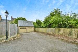 Driveway and garage- click for photo gallery